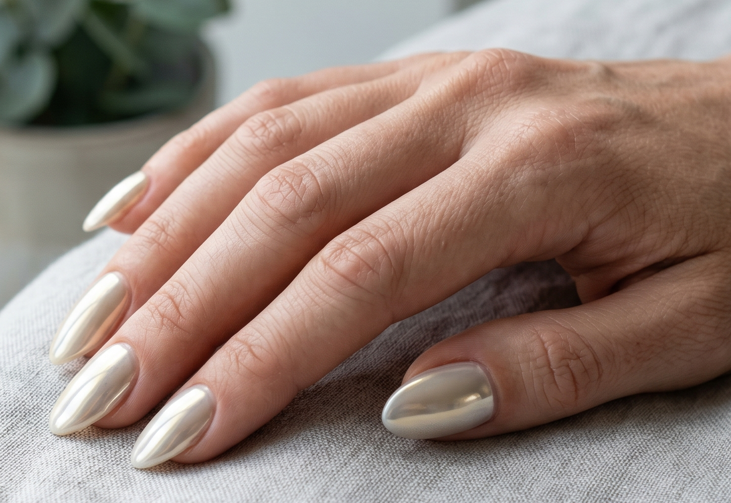 Gelnägel mit cleanem Design